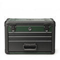Werkzeugkoffer 46 x 28 x 27 cm Kunststoff Metall Grün Schwarz abschließbar